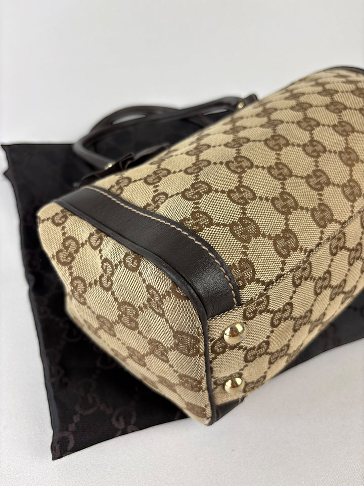 Gucci Abbey Segeltuch Handtaschen