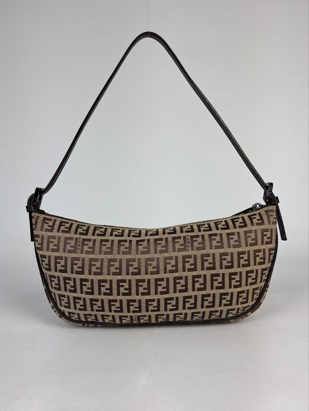 Fendi Zucca Baguette / Croissant / Halbmond / Pochette Schultertasche