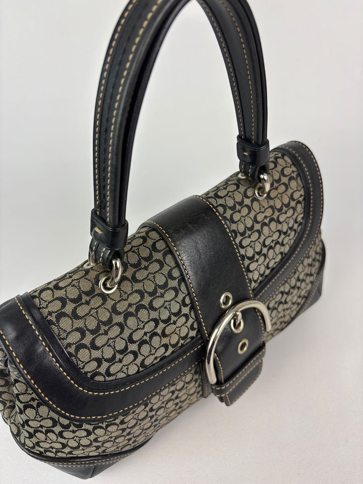 Coach Mini Signature Buckle Satchel (Doktortaschen-Silhouette)