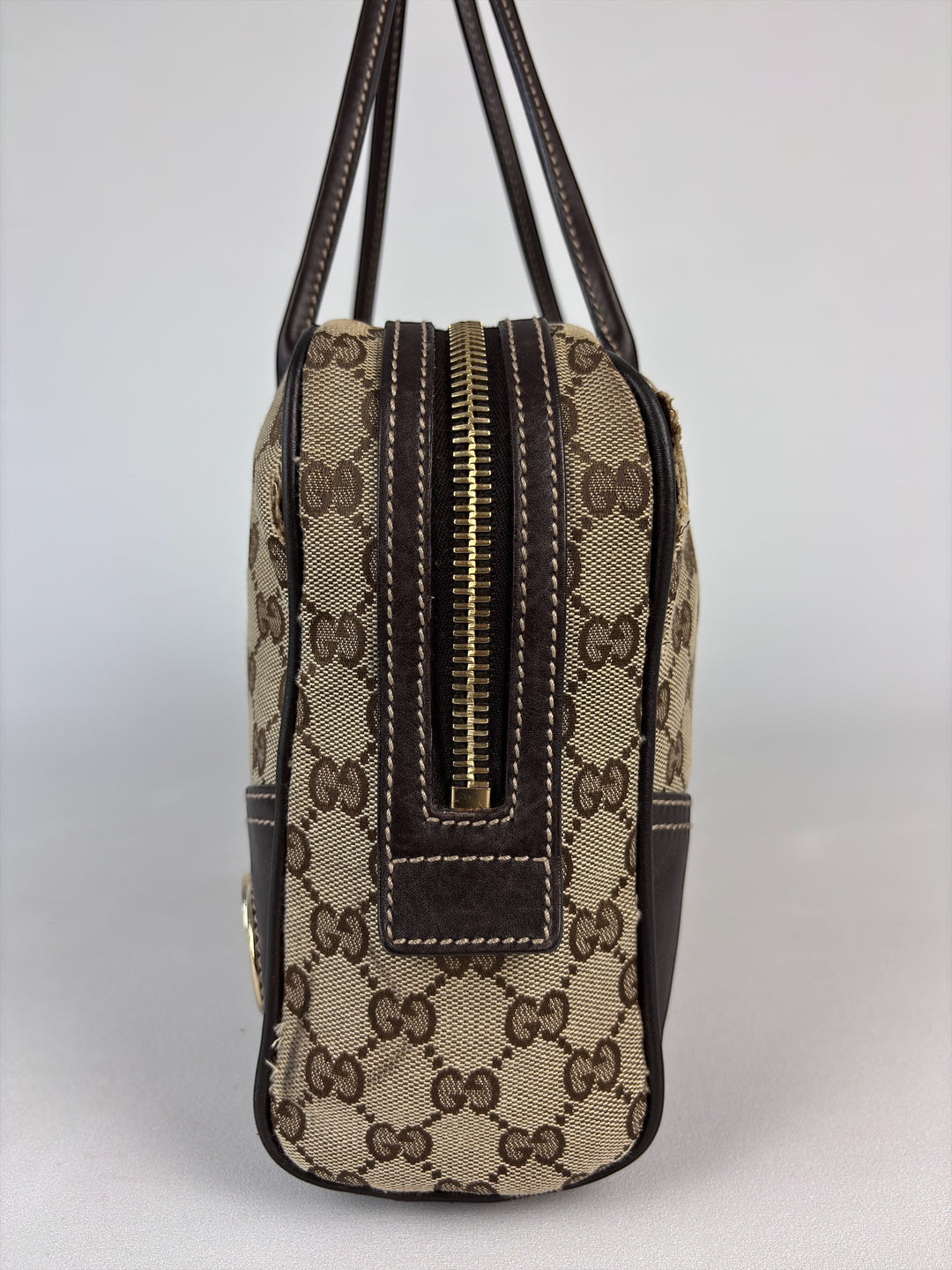 Gucci Vintage "1973" Boston Bag mit Interlocking-G Schultertasche / Baguette