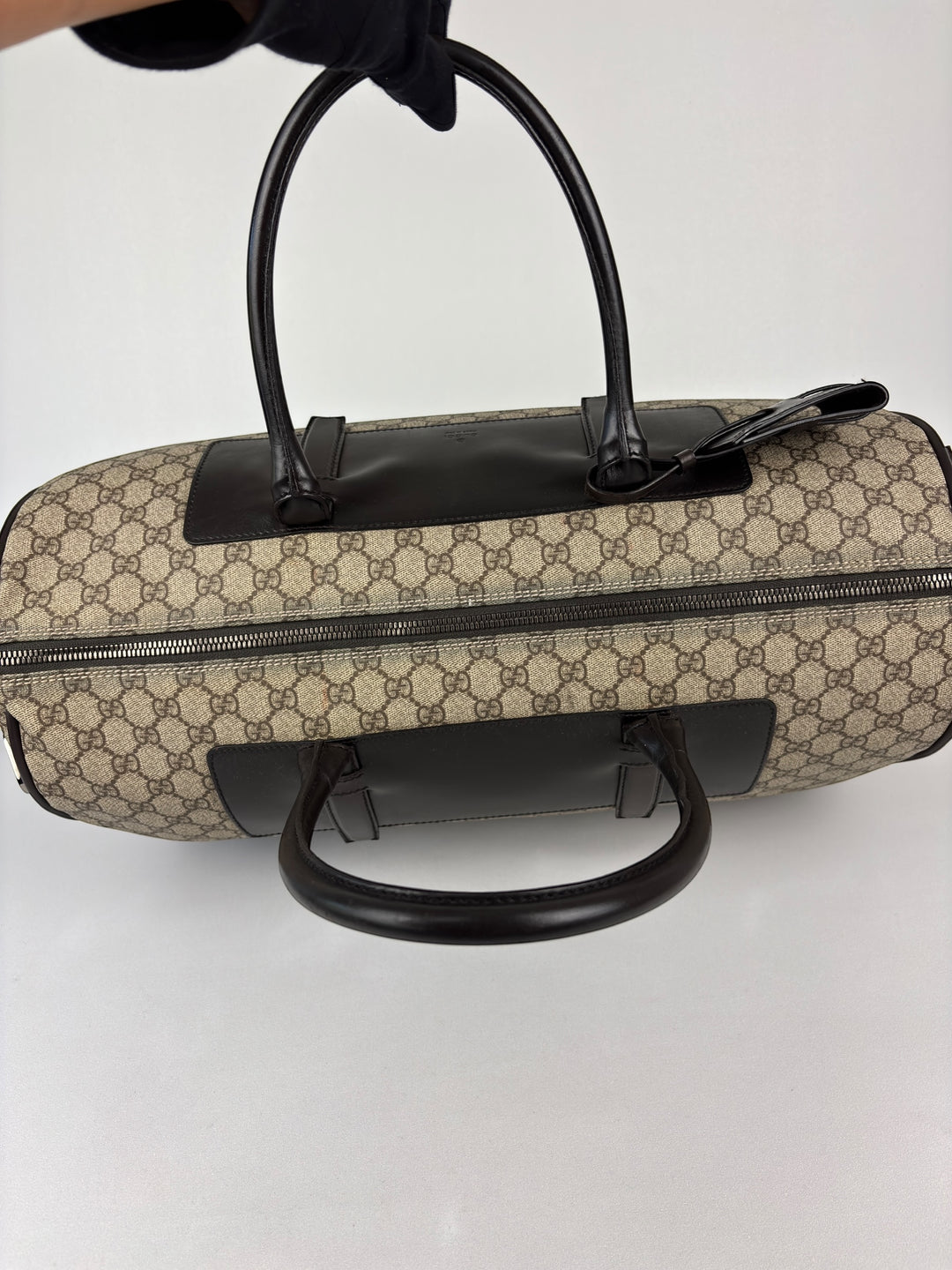 Gucci GG Supreme Boston Travel Bag / Duffle Bag