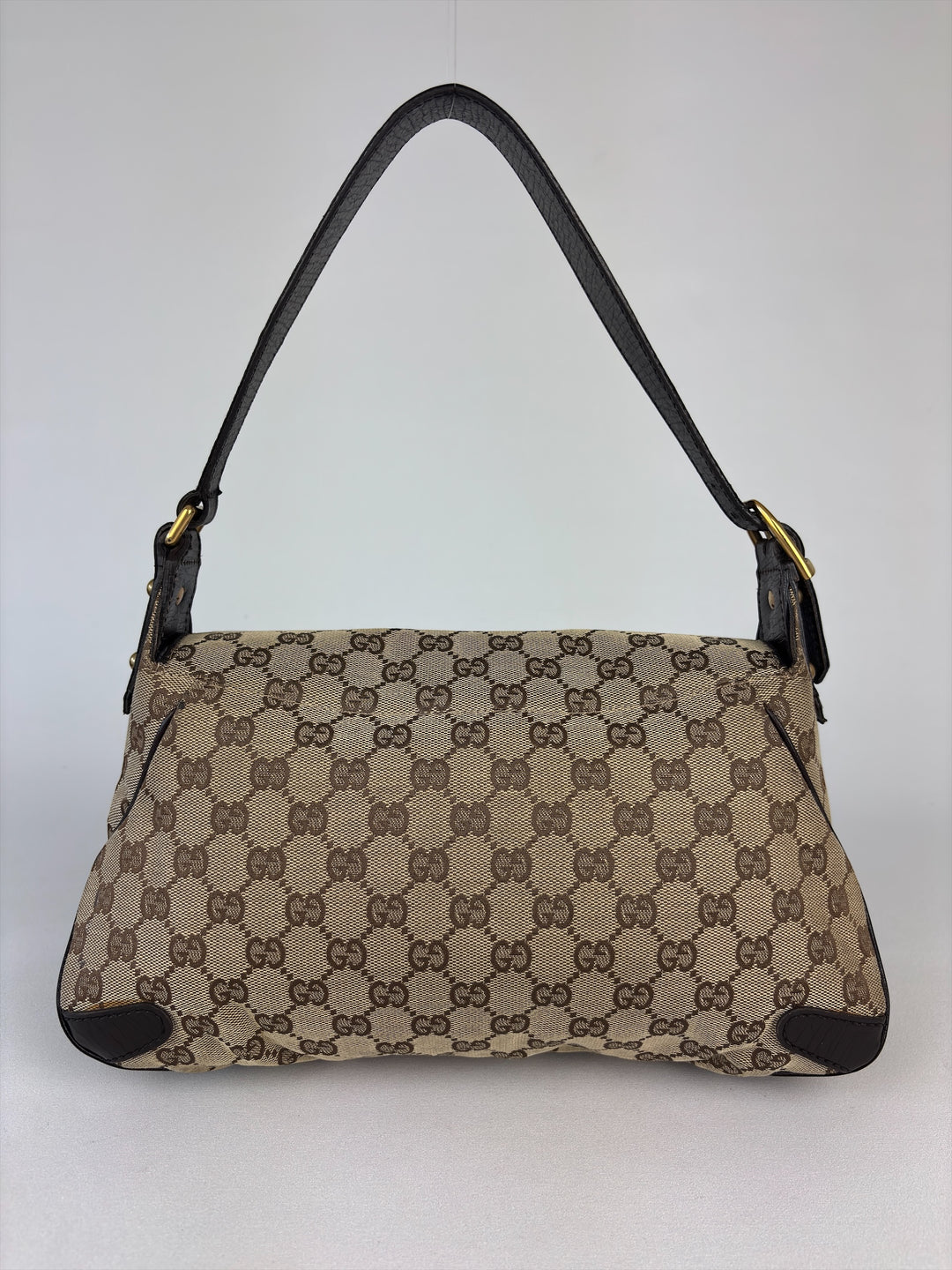 Gucci Horsebit Chain Baguette Bag mit Klappe (Vintage Web/Horsebit-Kollektion)