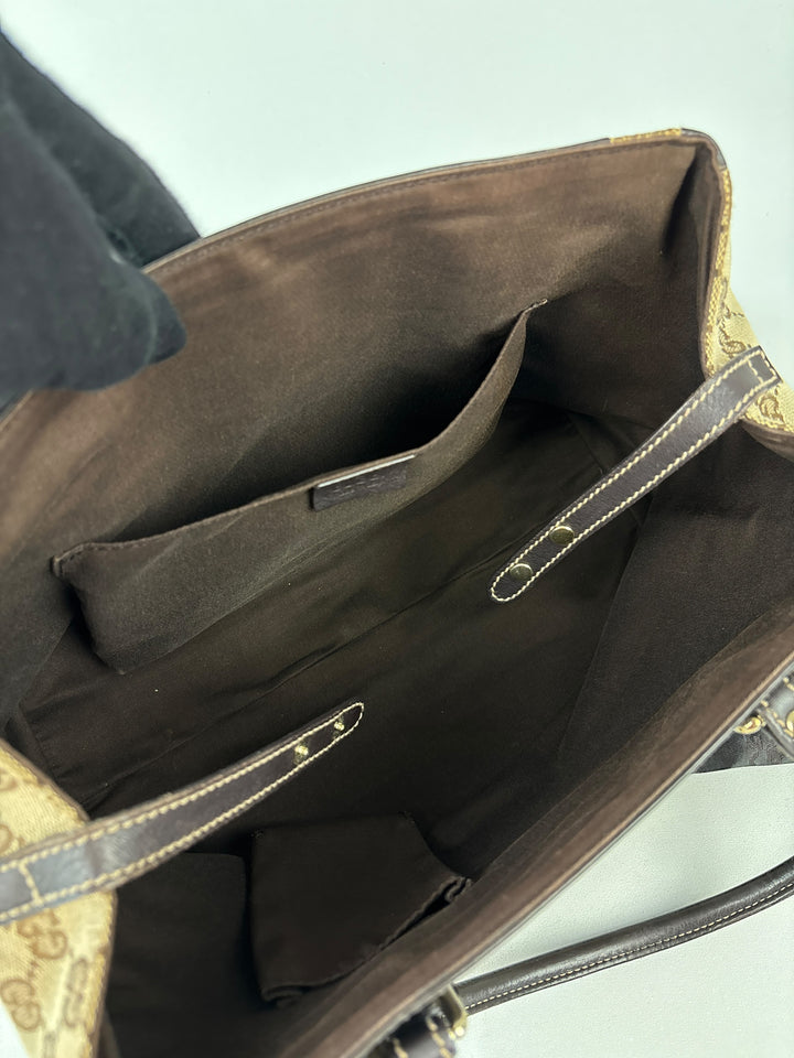 Gucci Abbey Segeltuch Handtaschen