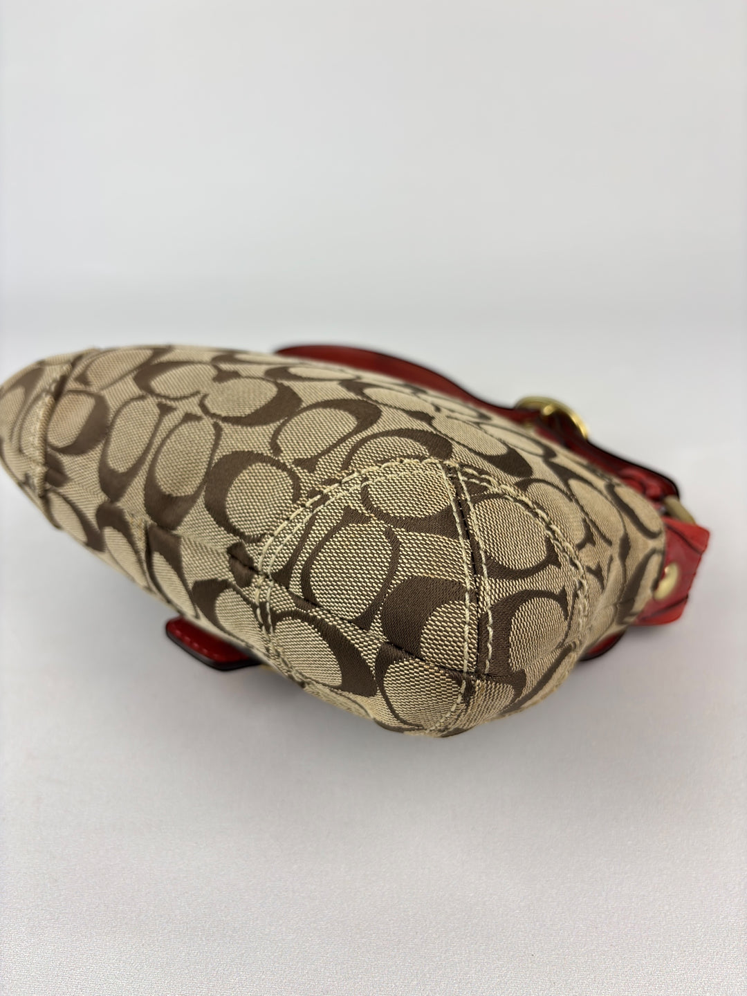 Coach Legacy Signature Buckle Flap Shoulder Bag (Mini/Pochette-Format)