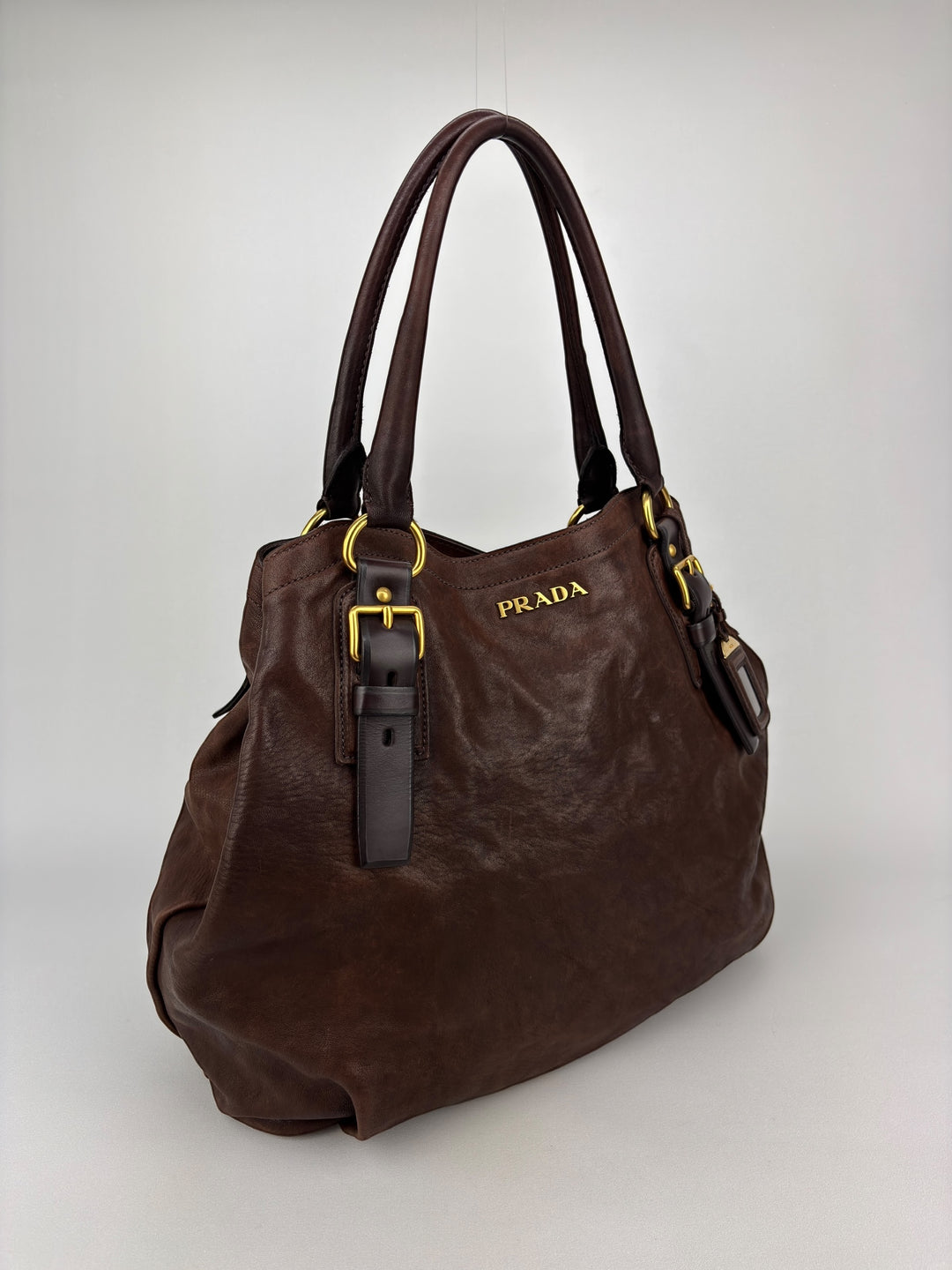 Prada Learher Bucket Shoulderbag