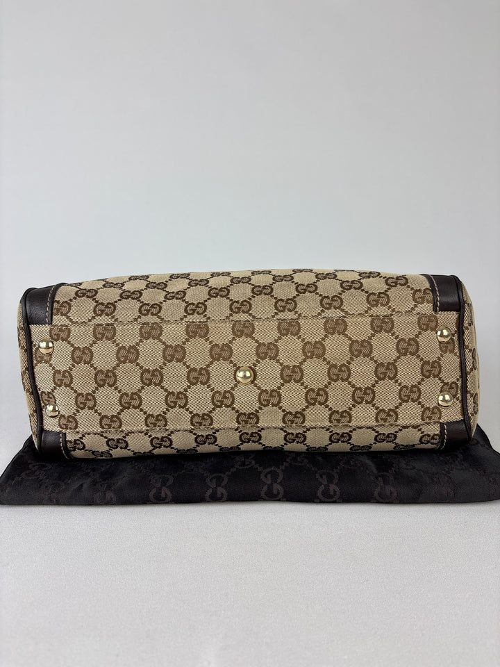 Gucci Abbey Segeltuch Handtaschen