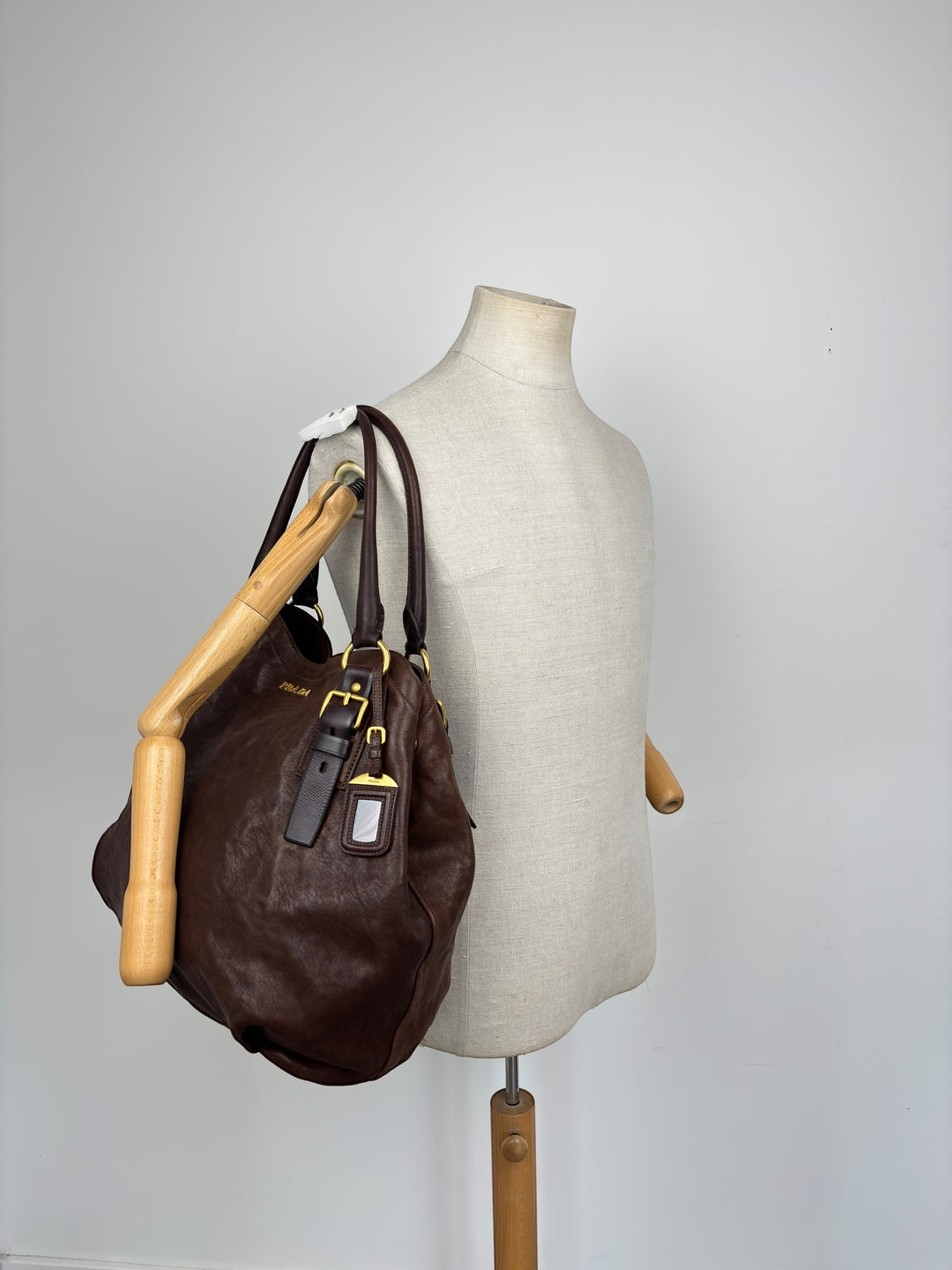 Prada Learher Bucket Shoulderbag