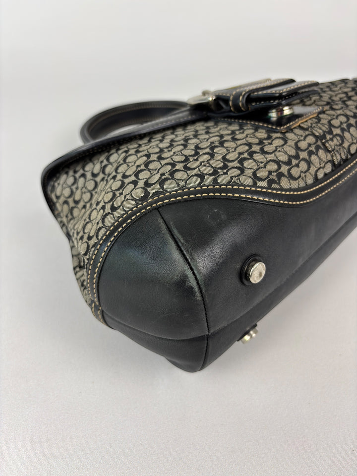 Coach Mini Signature Buckle Satchel (Doktortaschen-Silhouette)