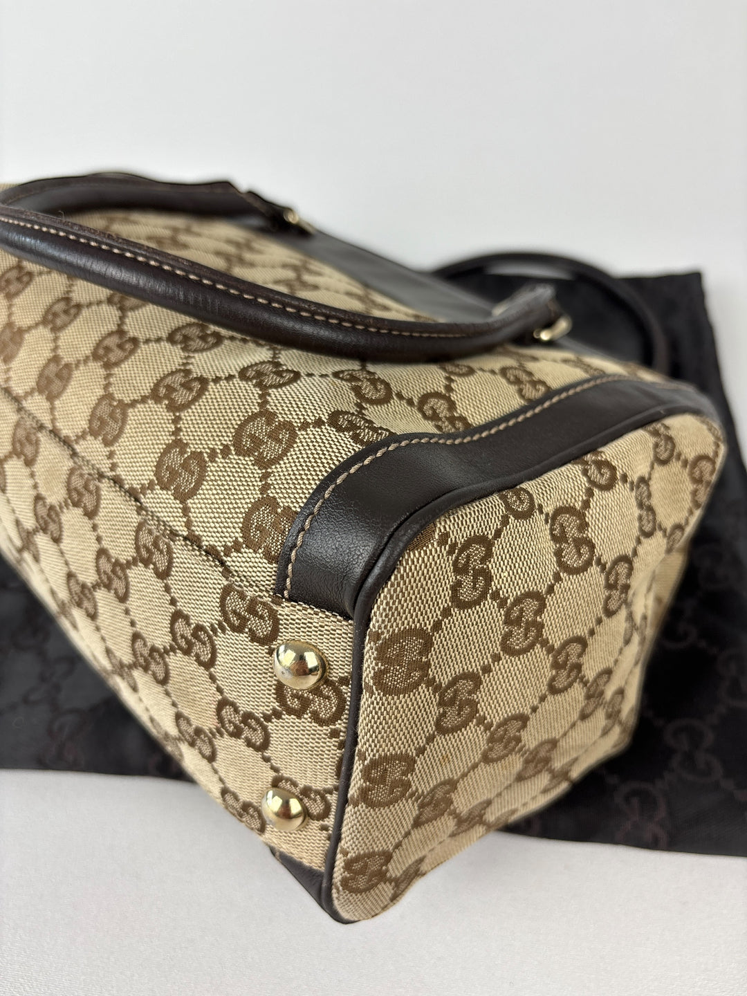 Gucci Abbey Segeltuch Handtaschen