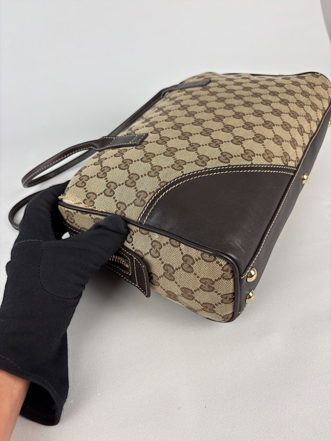Gucci Vintage "1973" Boston Bag mit Interlocking-G Schultertasche / Baguette