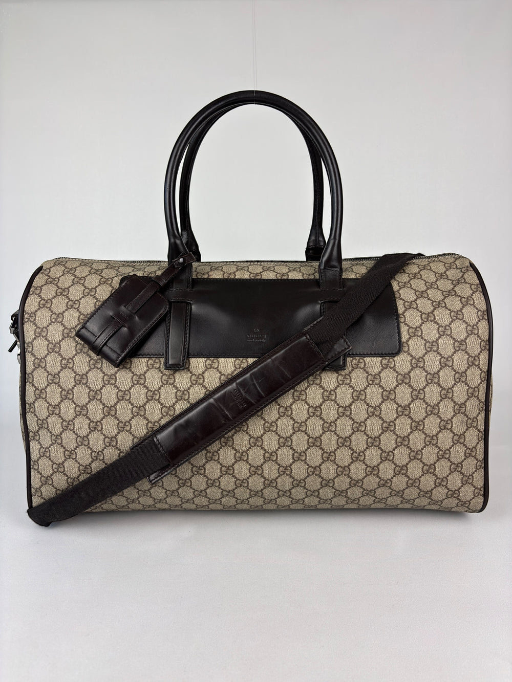 Gucci GG Supreme Boston Travel Bag / Duffle Bag
