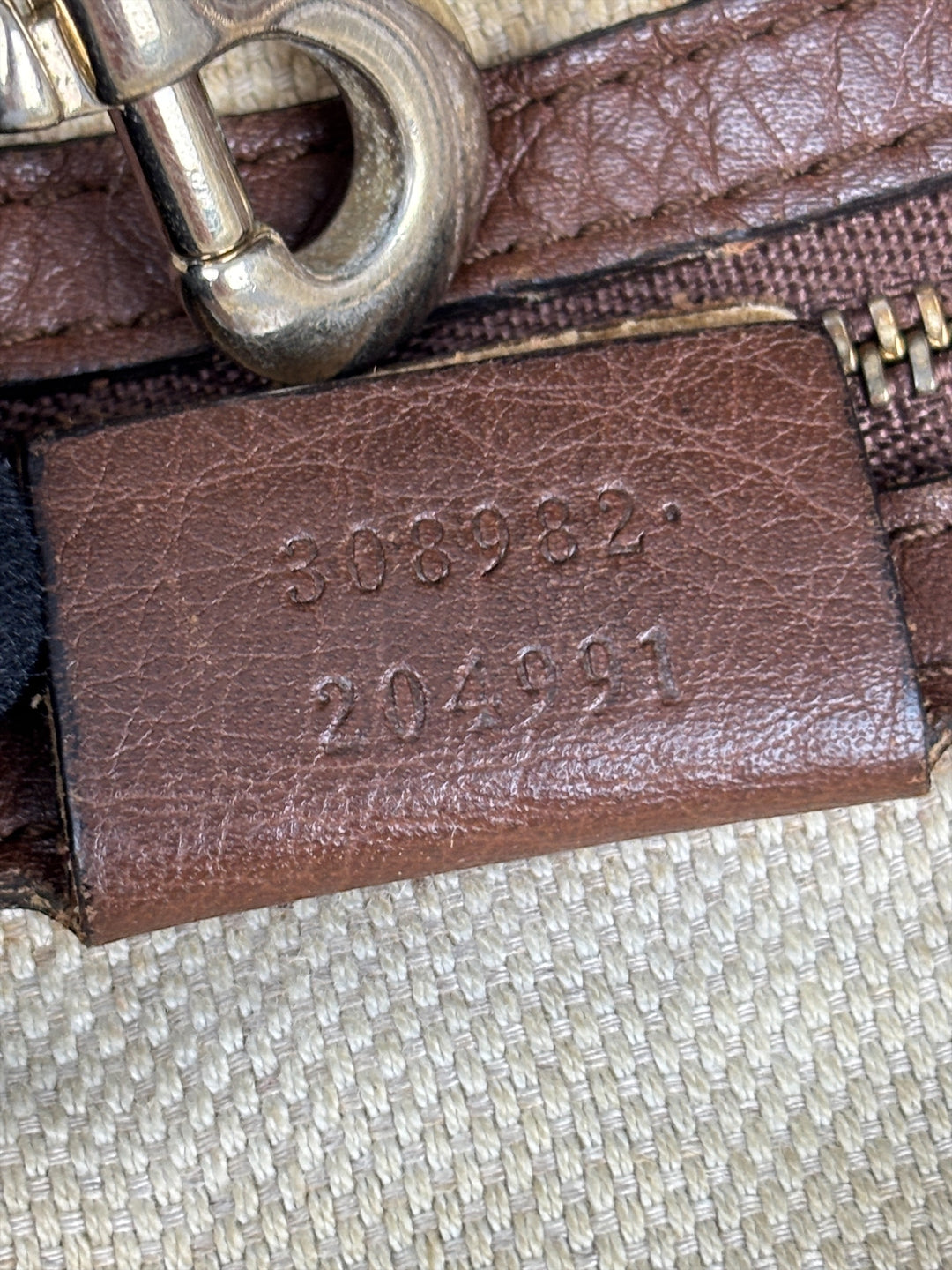 Gucci Soho Denim Tote/Hobo Bag mit Kettenriemen und Fransenanhänger