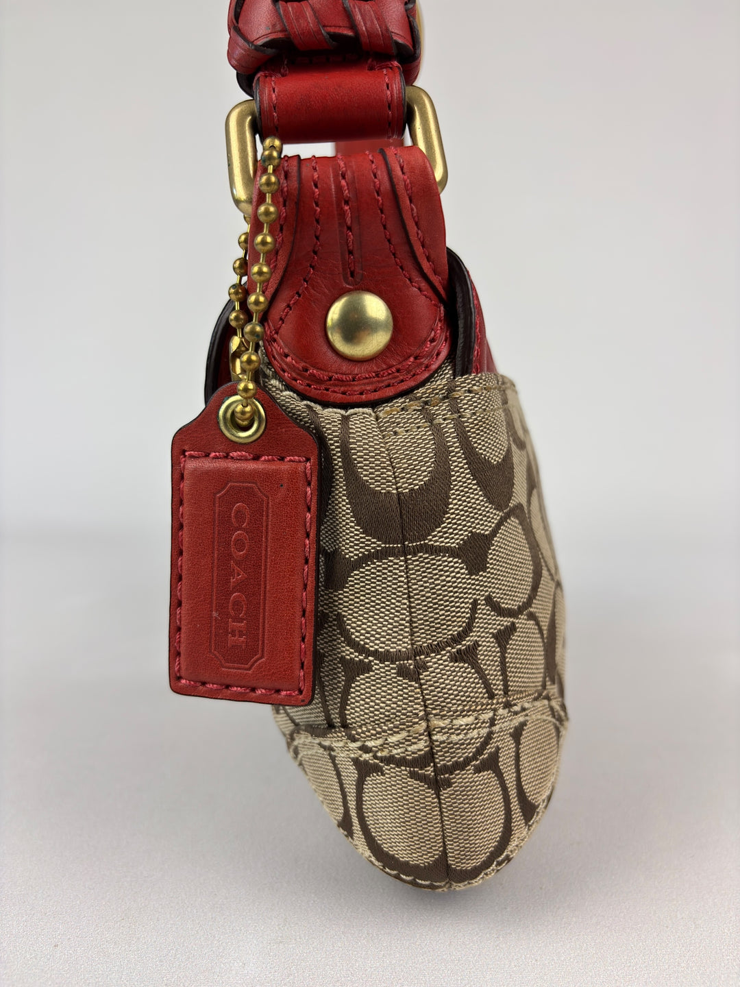 Coach Legacy Signature Buckle Flap Shoulder Bag (Mini/Pochette-Format)