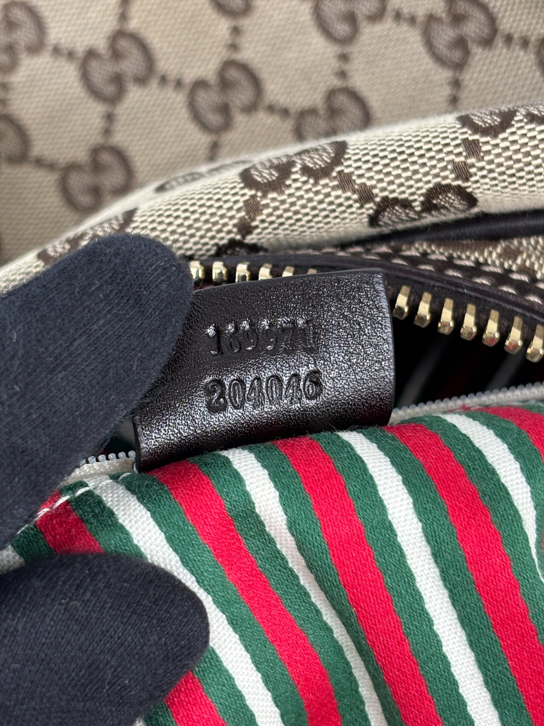 Gucci Vintage "1973" Boston Bag mit Interlocking-G Schultertasche / Baguette