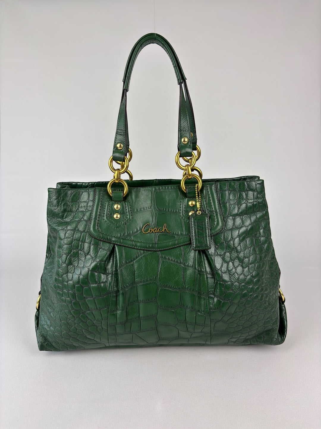 Coach Ashley Carryall Shoulderbag – Kroko-Präge-Leder (Croc-Embossed)