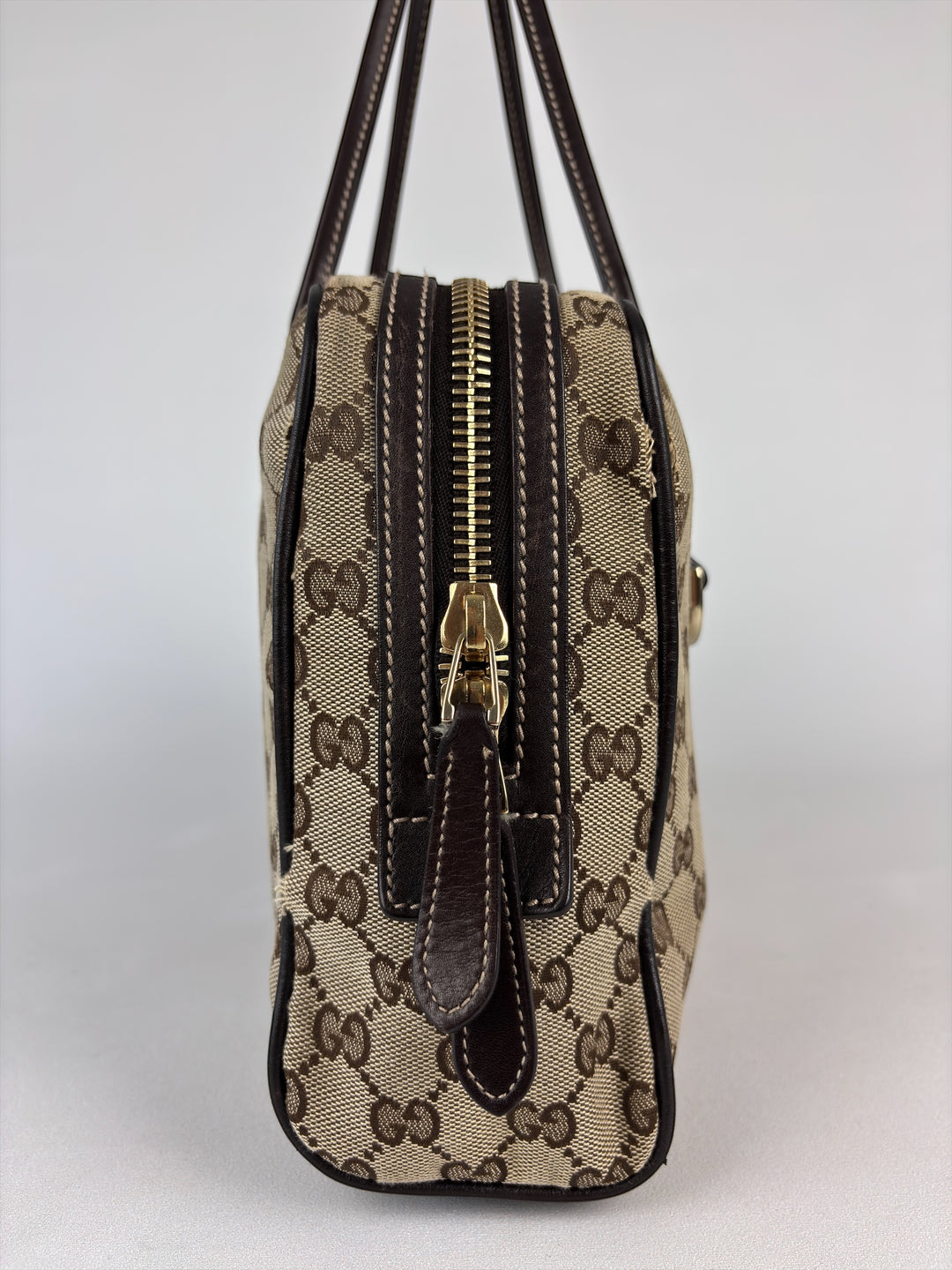 Gucci Vintage "1973" Boston Bag mit Interlocking-G Schultertasche / Baguette