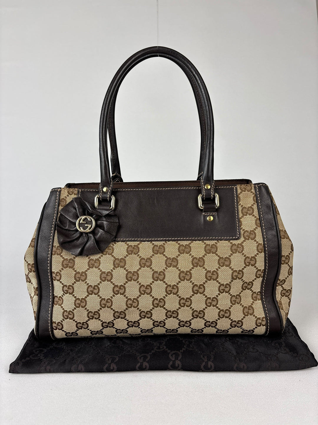 Gucci Abbey Segeltuch Handtaschen