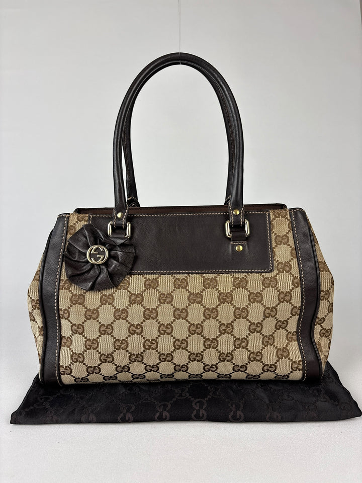 Gucci Abbey Segeltuch Handtaschen