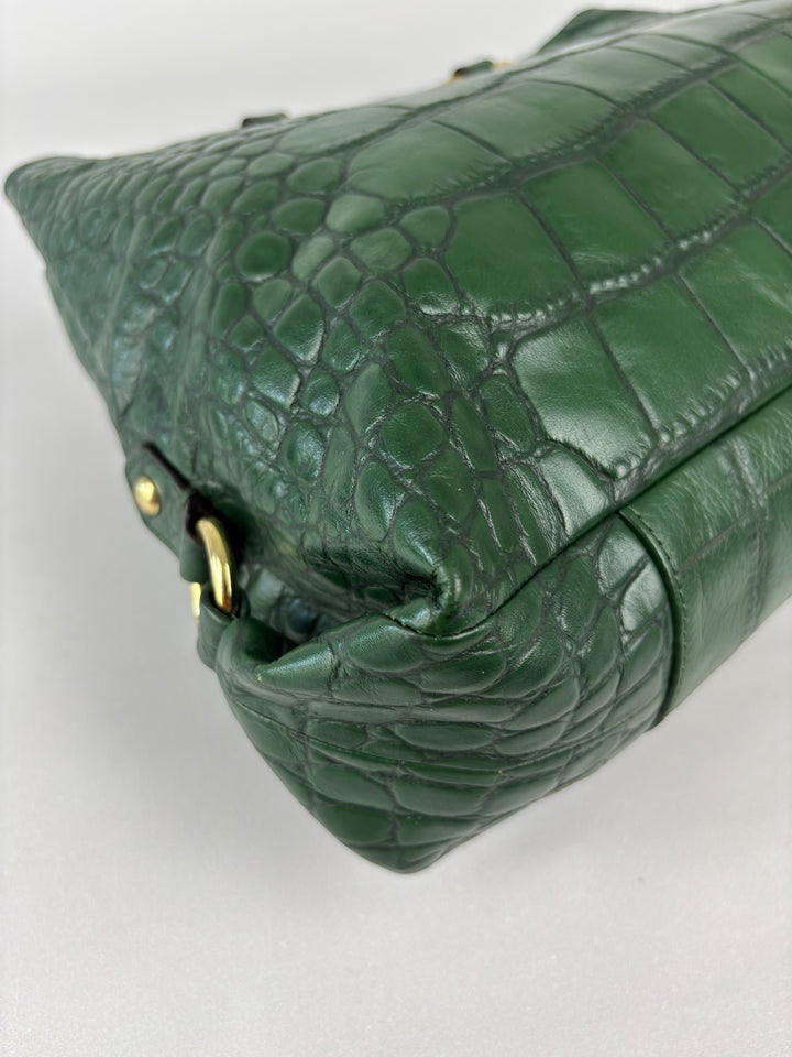 Coach Ashley Carryall Shoulderbag – Kroko-Präge-Leder (Croc-Embossed)