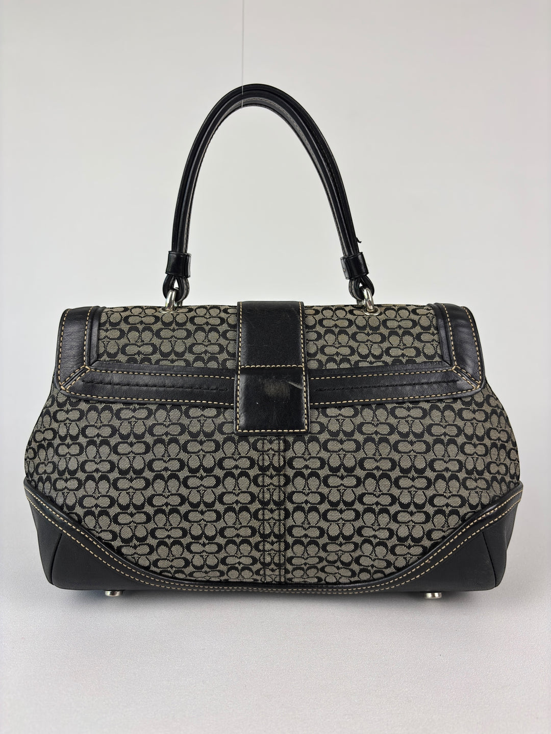 Coach Mini Signature Buckle Satchel (Doktortaschen-Silhouette)