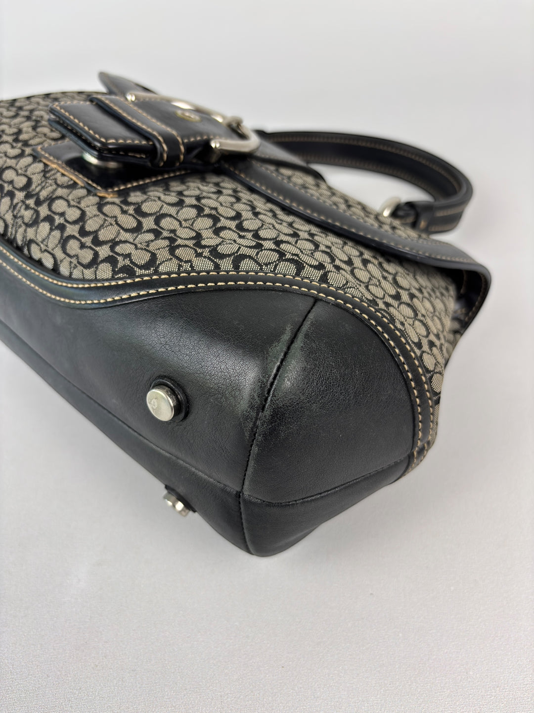 Coach Mini Signature Buckle Satchel (Doktortaschen-Silhouette)