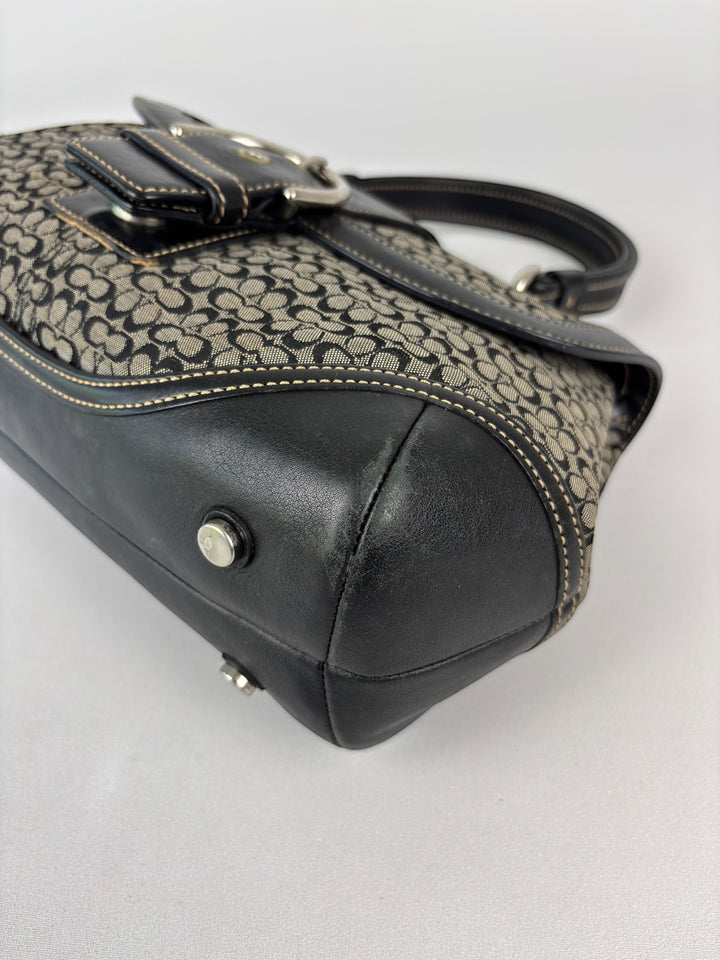 Coach Mini Signature Buckle Satchel (Doktortaschen-Silhouette)