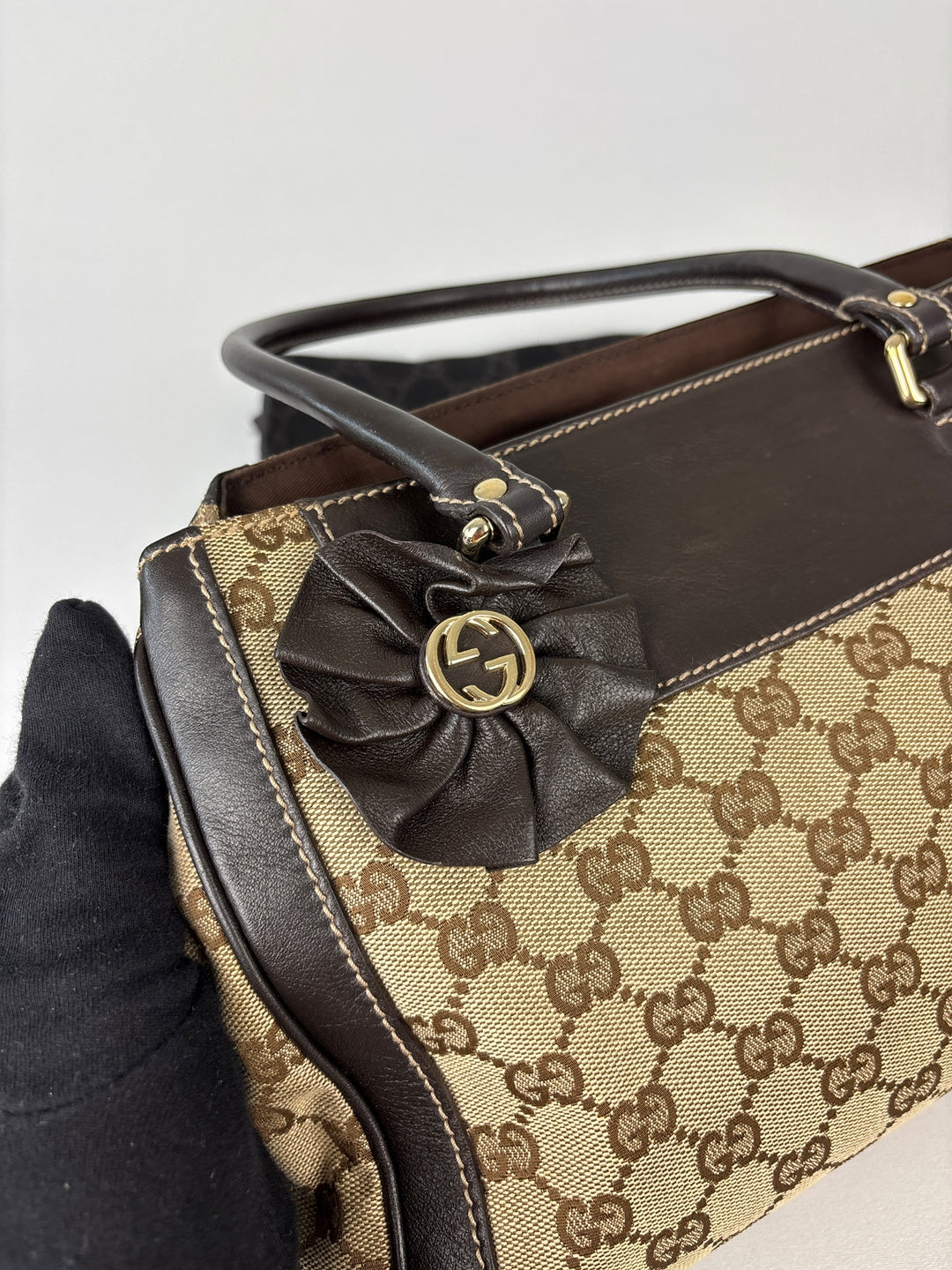 Gucci Abbey Segeltuch Handtaschen