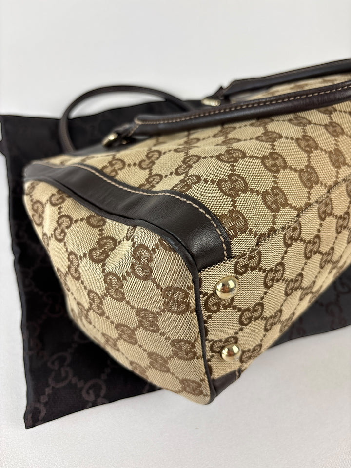 Gucci Abbey Segeltuch Handtaschen