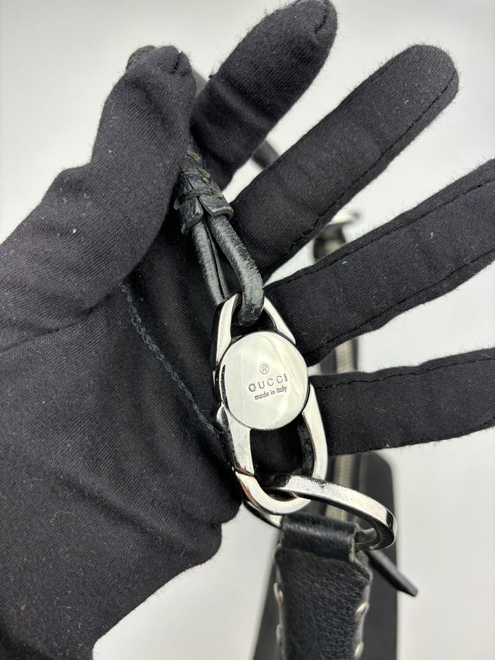 graue vintage gucci hobo schultertasche, second hand gucci women handbag