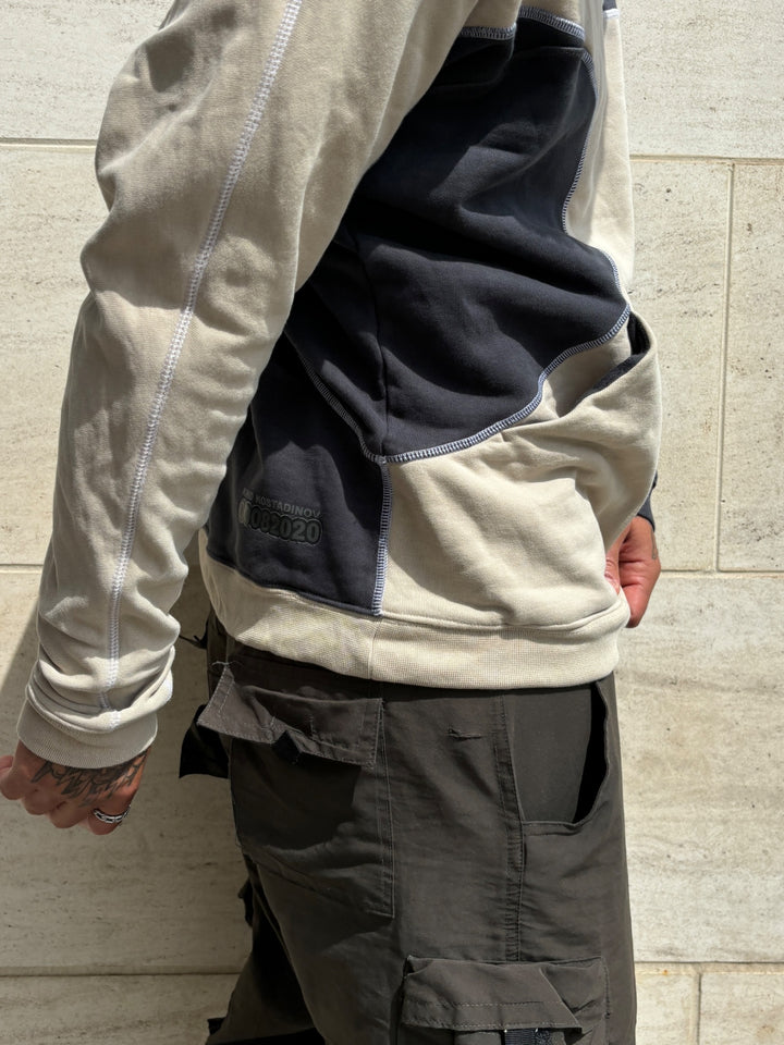 kiko x adidas vintage sweater men, second hand pullover beige herren