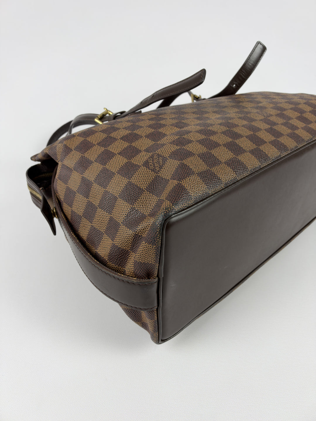 Louis Vuitton Damier Ebene Chelsea Tote Shoulder Bag in Ebène/Braun, Detailansicht 10