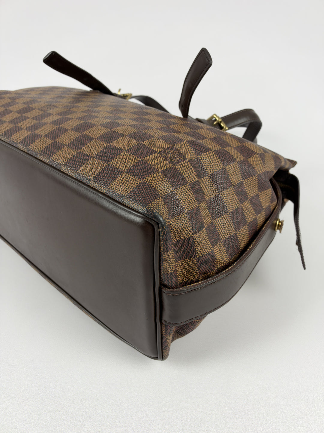 Louis Vuitton Damier Ebene Chelsea Tote Shoulder Bag in Ebène/Braun, Detailansicht 11