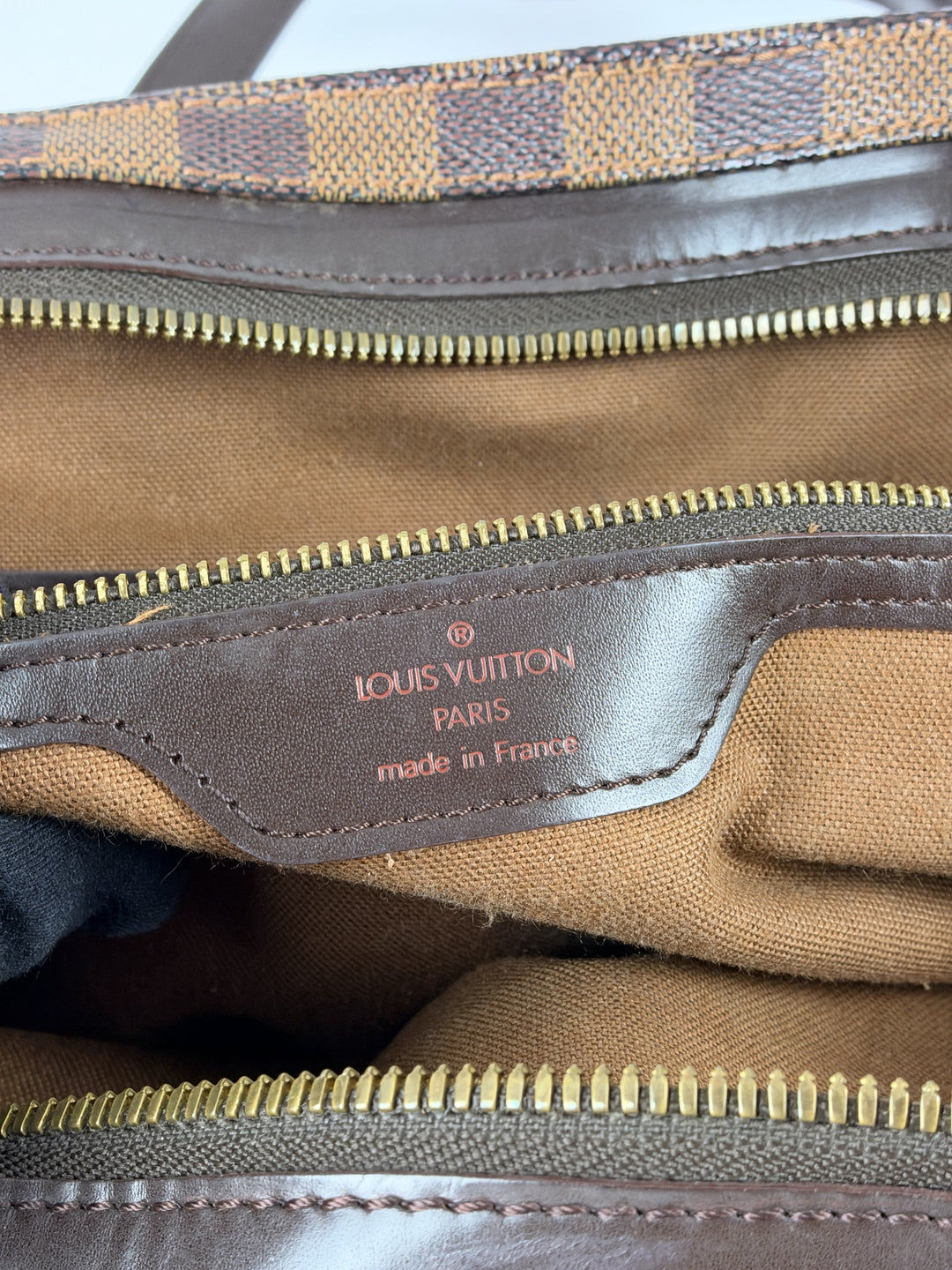 Louis Vuitton Damier Ebene Chelsea Tote Shoulder Bag in Ebène/Braun, Detailansicht 15