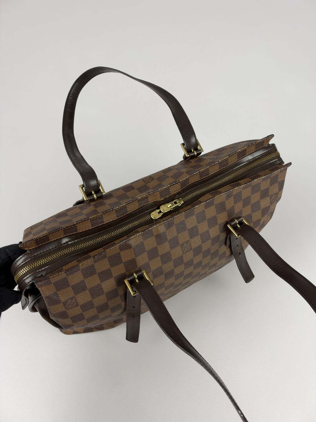 Louis Vuitton Damier Ebene Chelsea Tote Shoulder Bag in Ebène/Braun, Detailansicht 5