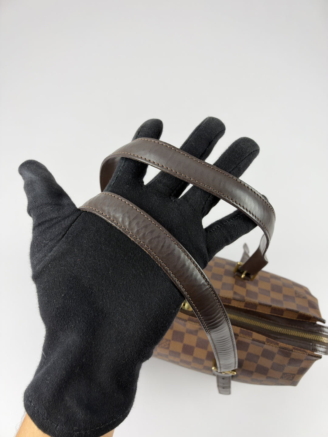 Louis Vuitton Damier Ebene Chelsea Tote Shoulder Bag in Ebène/Braun, Detailansicht 6