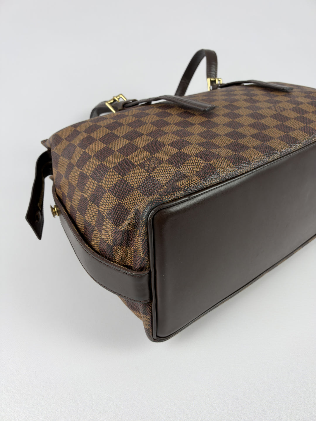 Louis Vuitton Damier Ebene Chelsea Tote Shoulder Bag in Ebène/Braun, Detailansicht 8