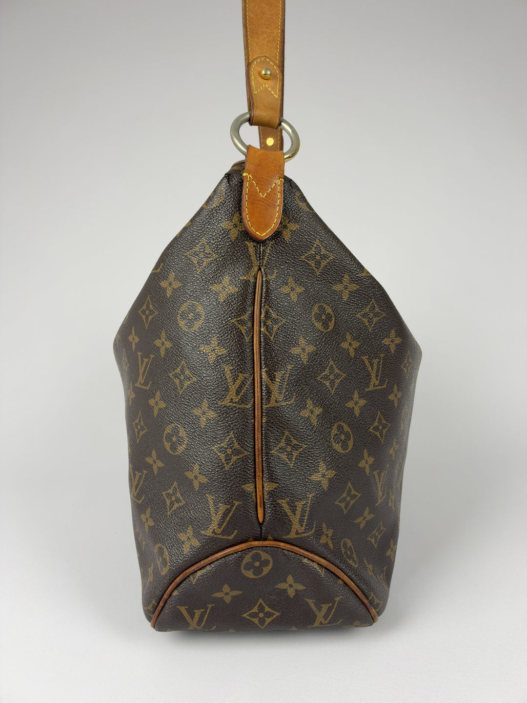 Louis Vuitton Monogram Delightful MM Shoulder Bag in Braun, Detailansicht 2
