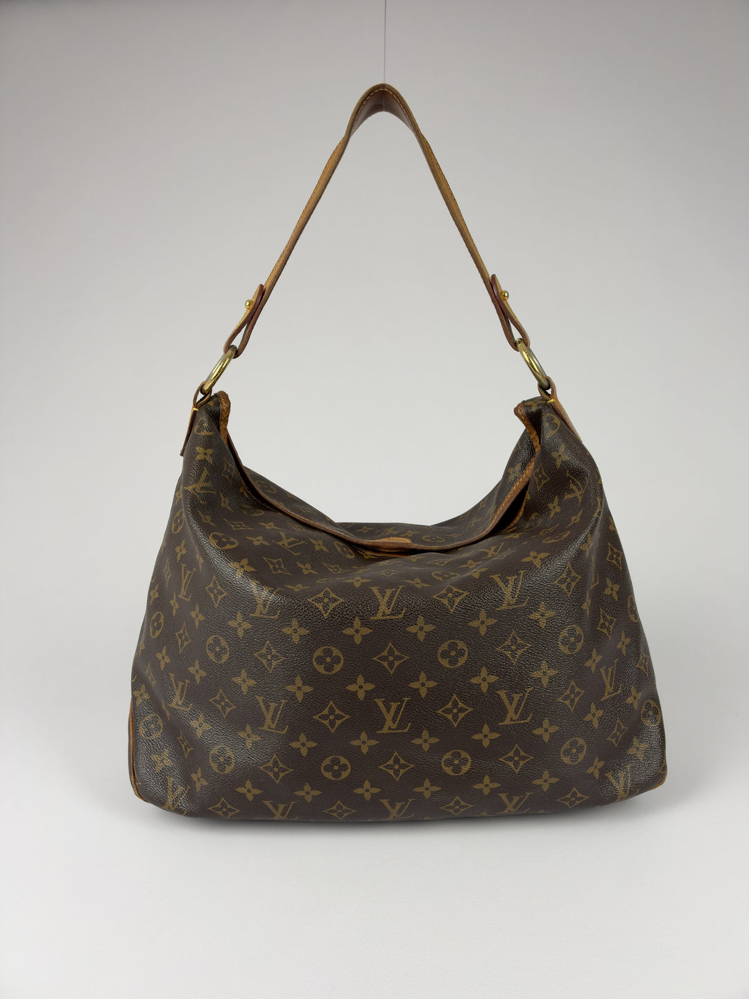 Louis Vuitton Monogram Delightful MM Shoulder Bag in Braun, Detailansicht 4