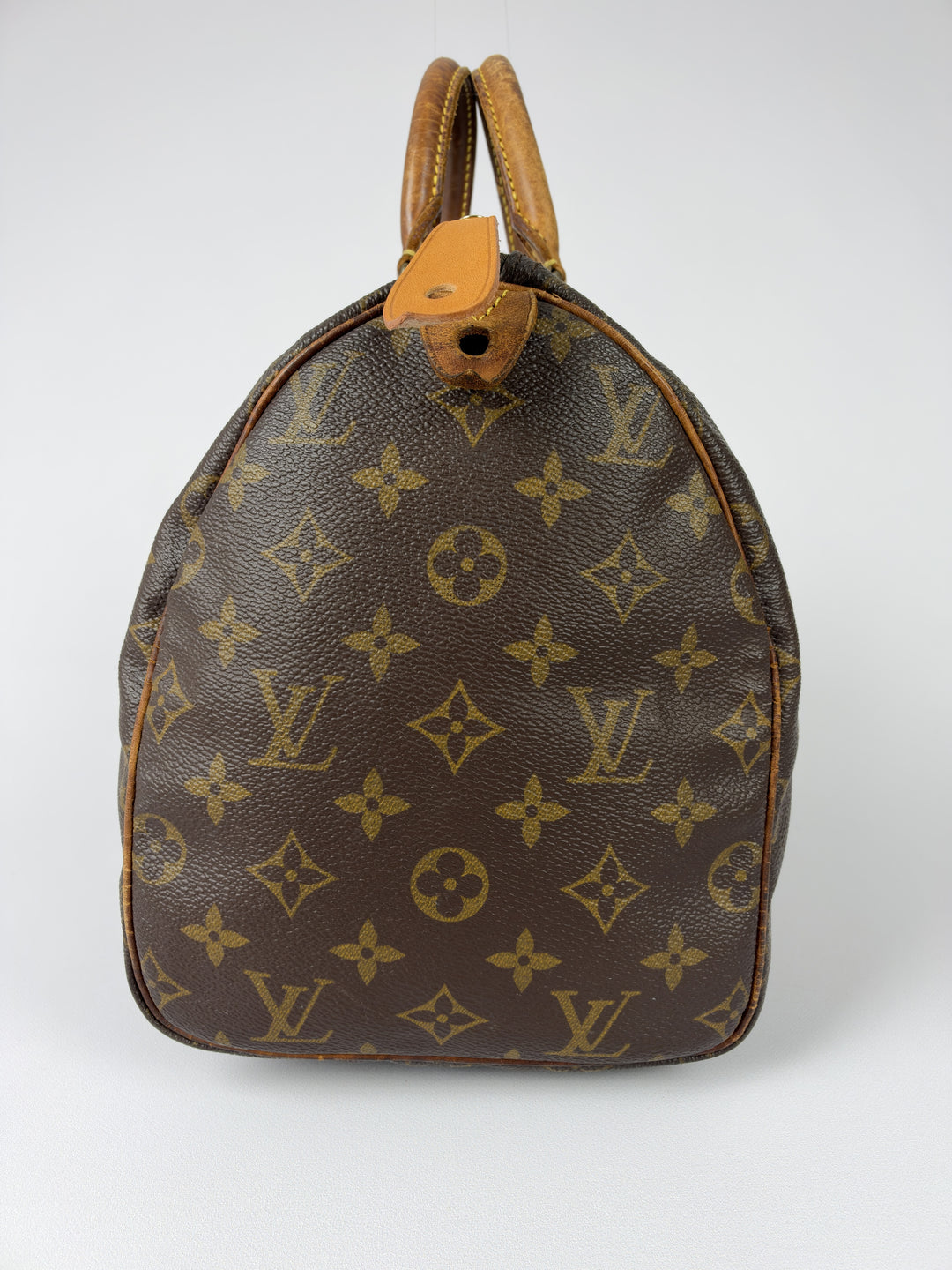 Louis Vuitton Monogram Speedy 30 in Braun, Detailansicht 3