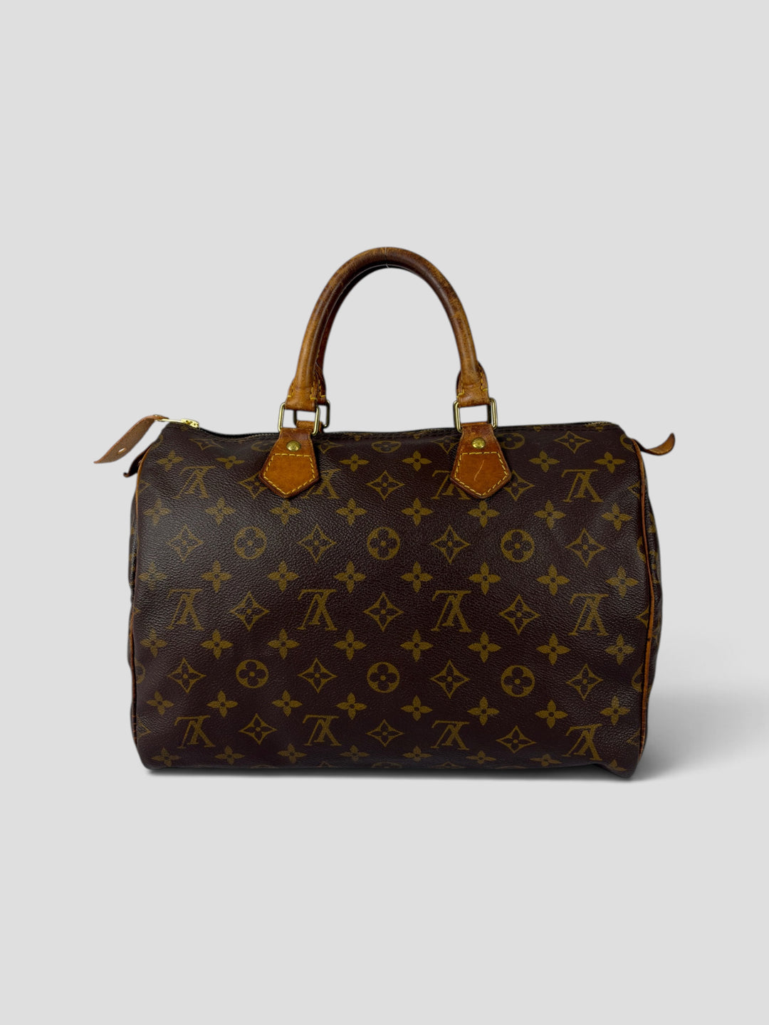 Louis Vuitton Monogram Speedy 30 aus Monogram-Canvas in Braun, Vorderansicht