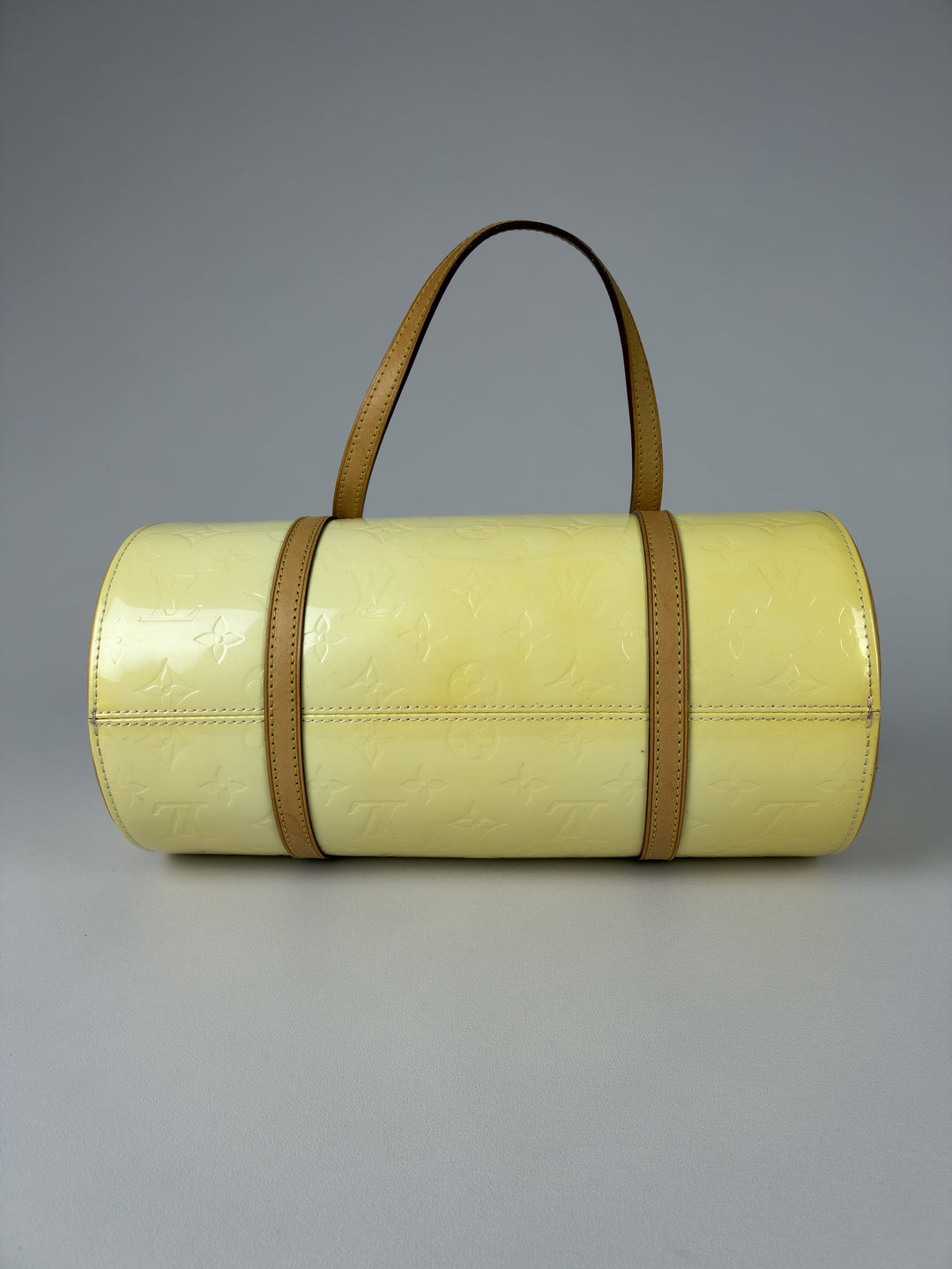 Louis Vuitton Vernis Bedford Papillon Handbag in Hellgelb, Detailansicht 9