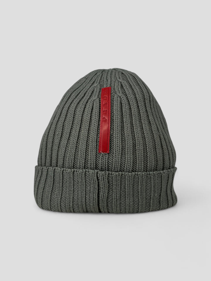unisex prada beanie grey, second hand prada mütze grau