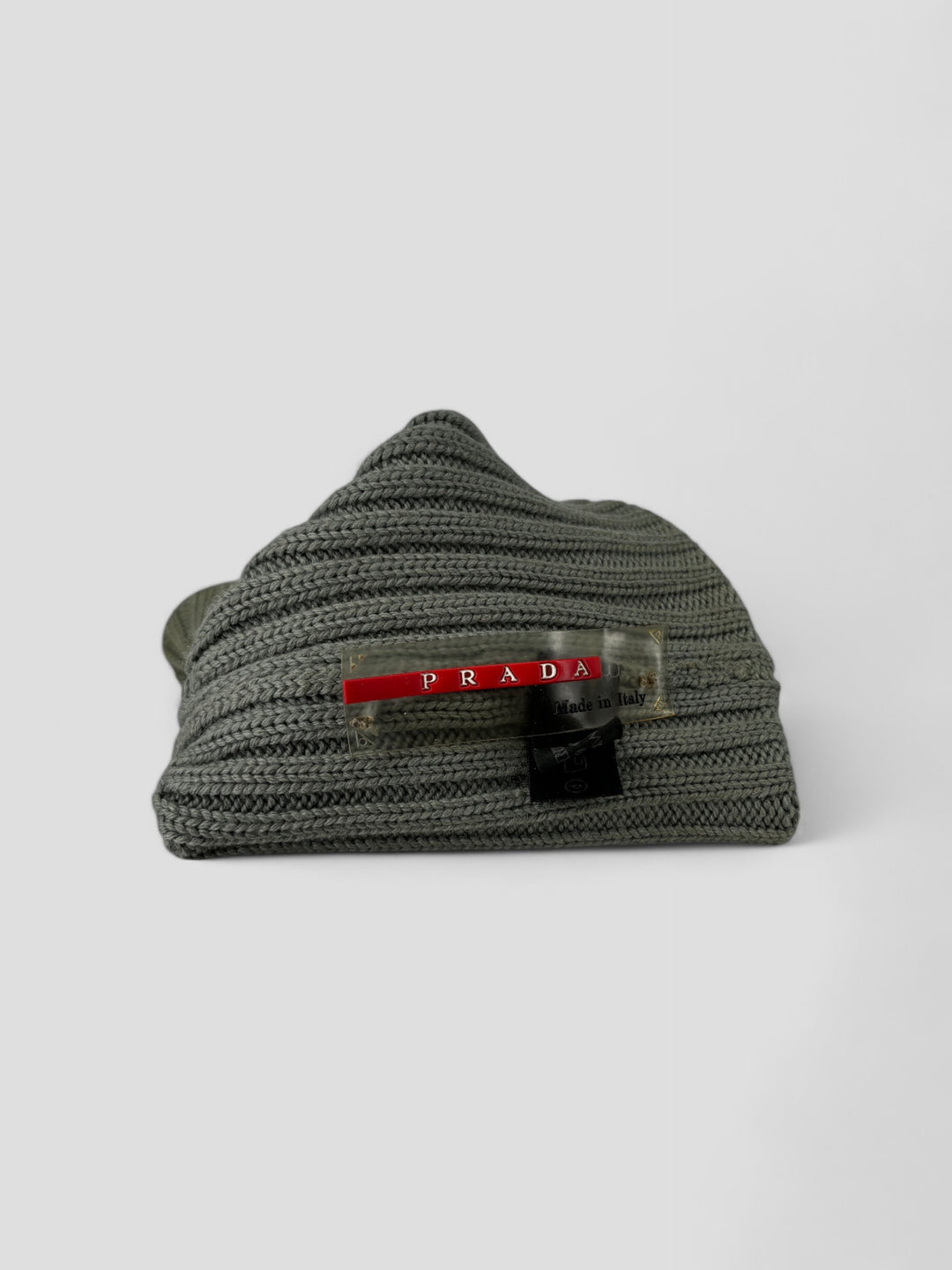unisex prada beanie grey, second hand prada mütze grau