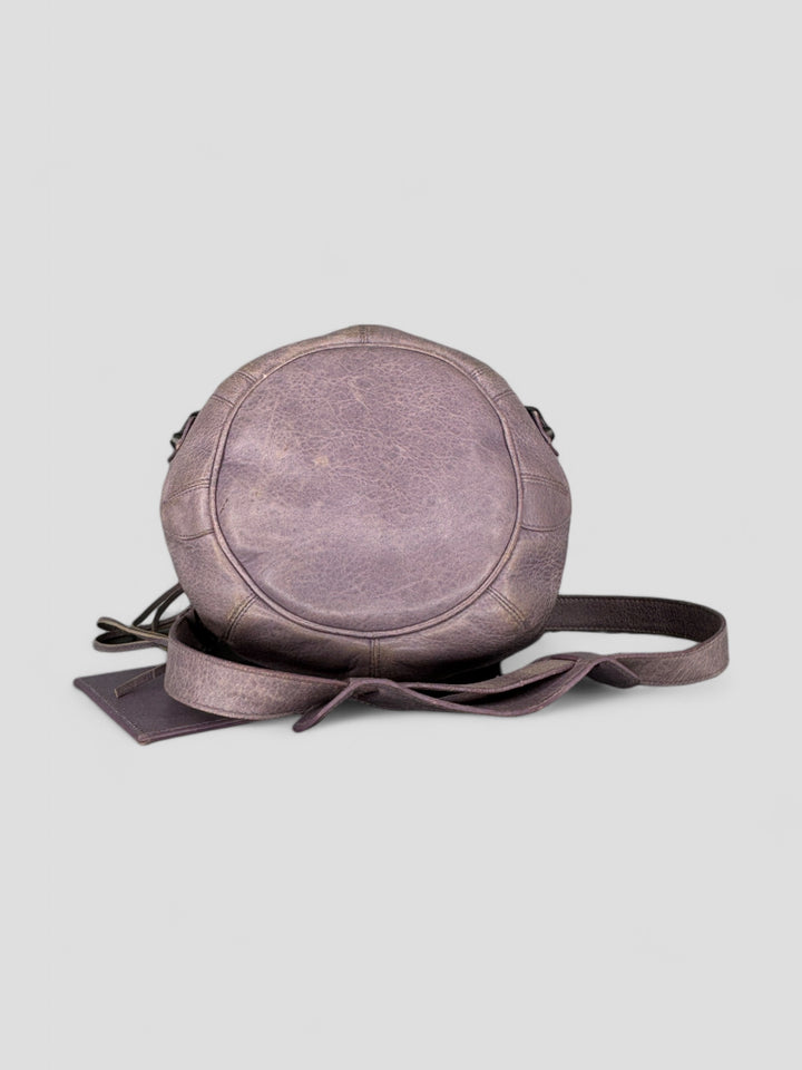 vintage Balenciaga City Pompom Bag pink für Frauen, second hand women balenciaga pompom bag