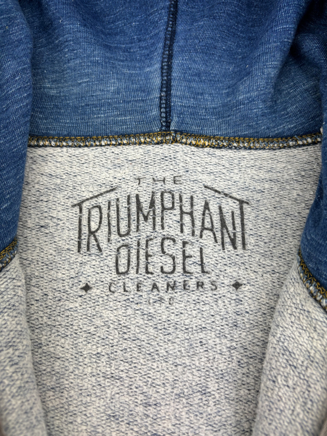 vintage Diesel Y2K "Happiness Dealer" pullover in Jeansblau Herren, second hand diesel sweater blue men