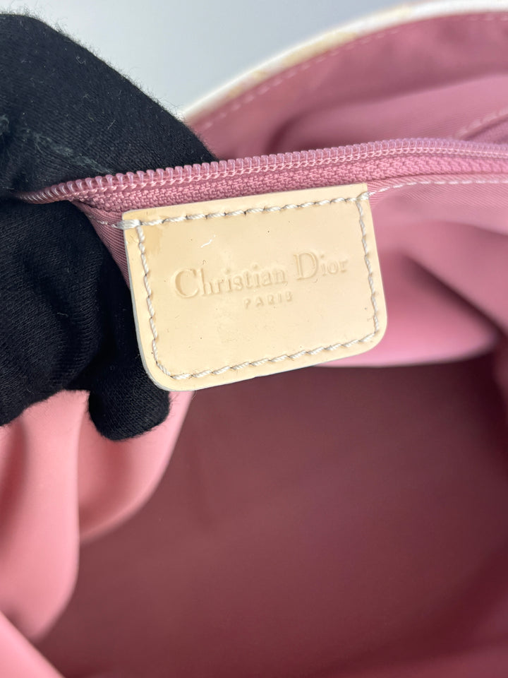 vintage Dior Shopper Handtasche rosa Frauen, second hand women shopper bag pink