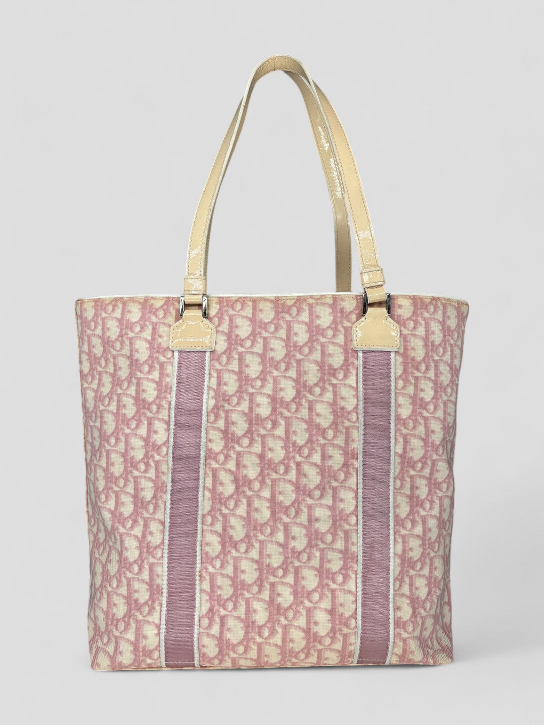 vintage Dior Shopper Handtasche rosa Frauen, second hand women shopper bag pink