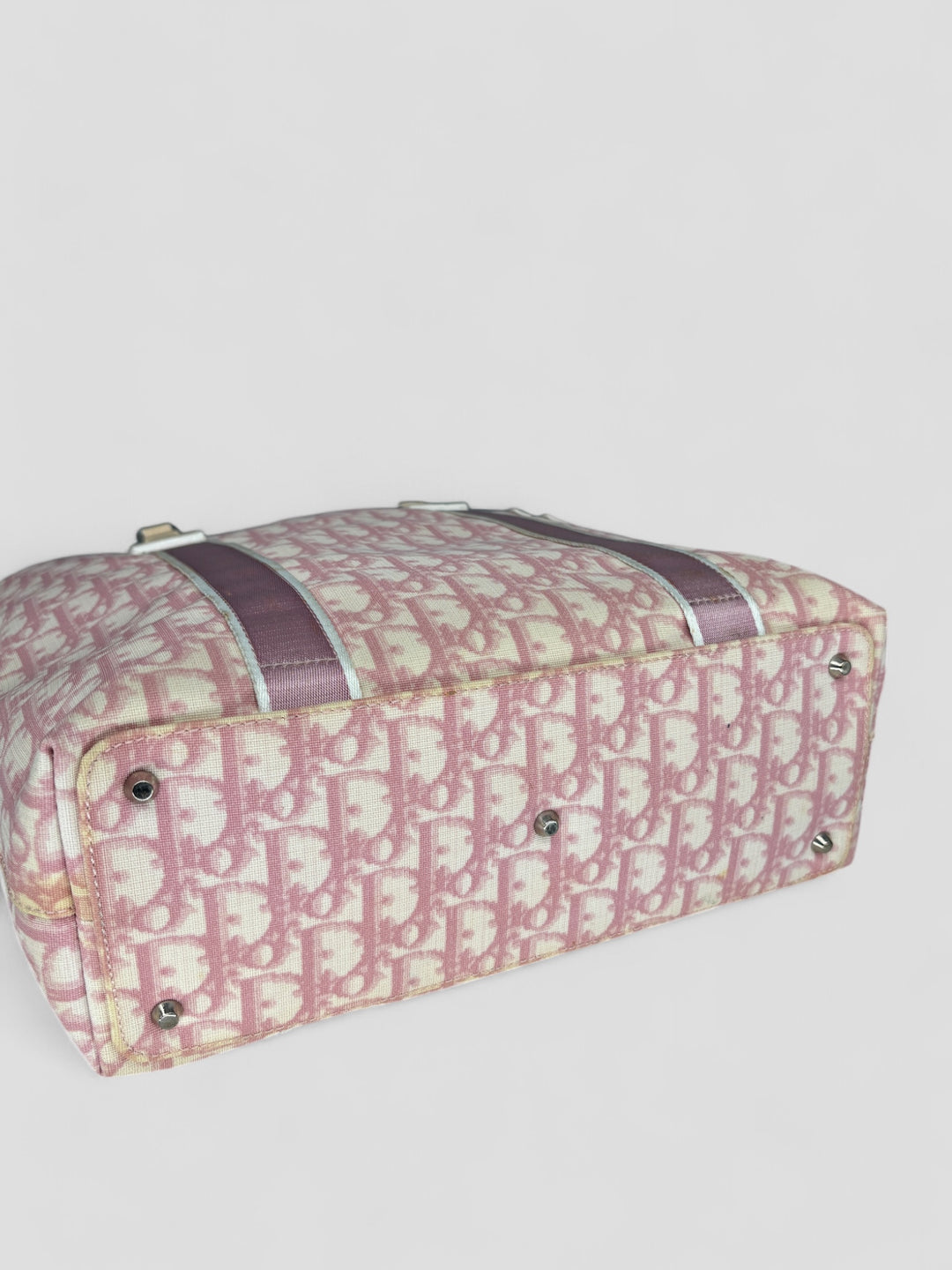 vintage Dior Shopper Handtasche rosa Frauen, second hand women shopper bag pink
