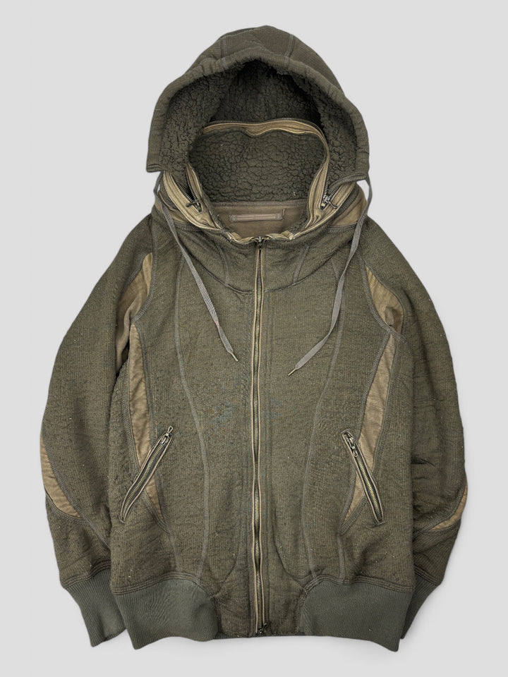 vintage Goa Fleece Full Zip Sweater, second hand goa pullover