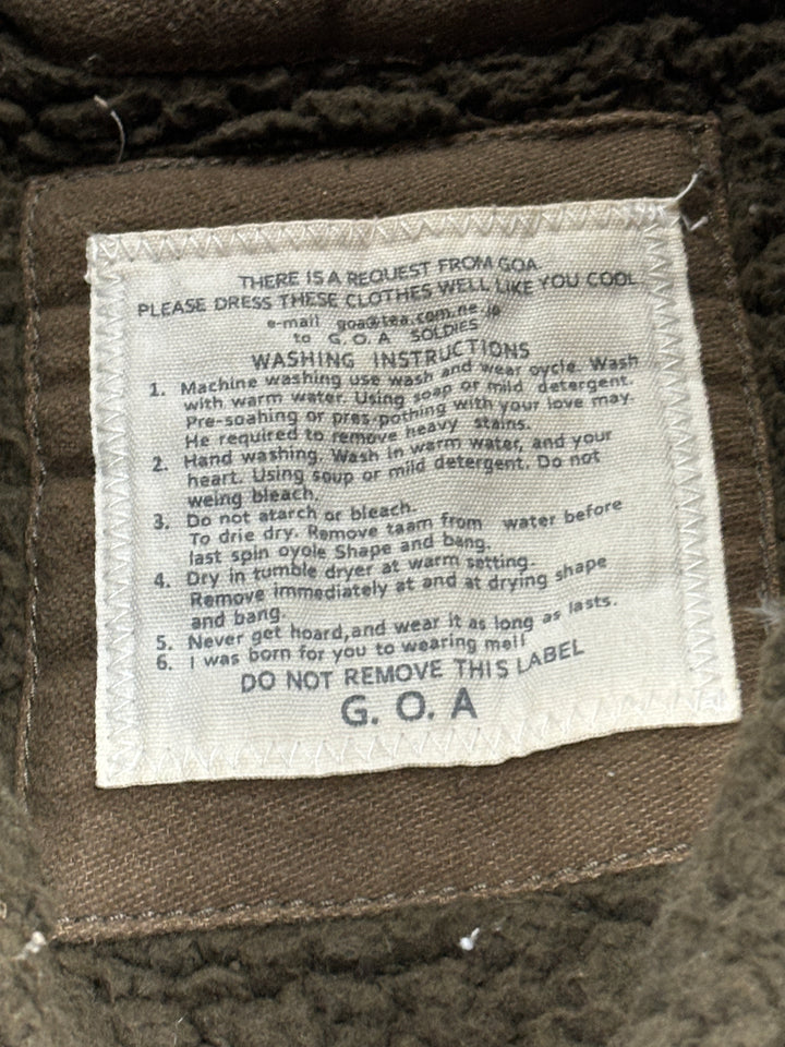 vintage Goa Fleece Full Zip Sweater, second hand goa pullover